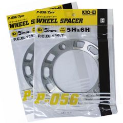 ホイールスペーサー 5mm 4枚（2枚入x2セット） 5穴＆6穴 PCD139.7 に対応 ★トヨタ 三菱 日産 スズキ