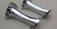 当時物 VIPカー バニング ステンレス製 オーバル マフラーカッター W 