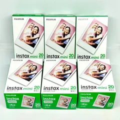 FUJIFILM インスタントフィルム instax mini 20枚入り × 6個セット（計120枚）期限2027年2月