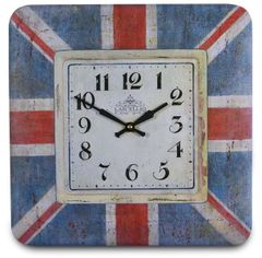 ロジャーラッセル掛け時計　SQUARE TIN  CLOCK SQ-JACK
