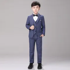 子供 スーツ 男の子 スーツ 5点セット 子供 フォーマル 男 入学式 セットアップ キッズ スーツ チェック柄 男の子 子供服 フォーマル スーツ 上下セット 長袖 キッズ 入学式 スーツ 卒園式 卒業式 七五三 お宮参り