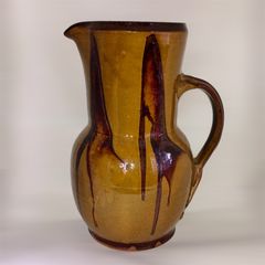 ピッチャー　花瓶　水差し　民藝　陶器　陶芸