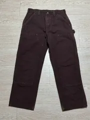 希少 90s USA製 カーハート ダブルニー B136DKB 34x30 Carhartt カーハート ダブルニー ペインターパンツ メンズ