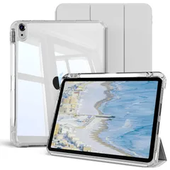 【在庫処分】ケース 11インチ/10.9インチ 着脱式 分離式 取り外し可能 縦置き/横置きスタンド 透明 11世代/10世代 クリア ペンシル収納可能 オートスリープ/ウェイク機能 軽量 iPad 薄型 耐衝撃 対応iPad zoyu 第11/10世代 カバ