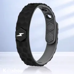 静電気除去 ブレスレット 黒 黄 赤 防水 スポーツ 磁気 おしゃれかっこいい