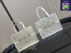 【今日特価】Dior ディオール ブックトート オリジナルジャカード素材、大容量中号36cmにシルクハンカチ付属