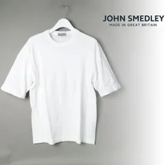 新品 JOHN SMEDLEY ジョンスメドレー TINDALL 半袖 コットンニットＴシャツ メンズ ニット セーター 英国製  M -903