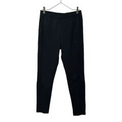 adidas アディダス ロゴ刺繍 トレーニング ロングジャージパンツ L ブラック ウエストゴム レディース 古着