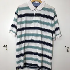 TOMMY HILFIGER トミーヒルフィガー CLASSIC FIT 半袖ポロシャツ ボーダー マルチボーダー ロゴワンポイント刺繍 INDIA製 メンズ マルチカラー