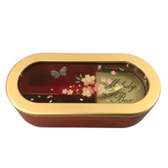 オルゴール　漆器　小物入れ　夕やけこやけ　桜と蝶