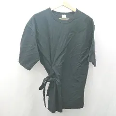 ◇ ⊂ ITEMS URBAN RESEARCH アーバンリサーチ シンプル 半袖 カットソー サイズONE ブラック系 レディース E  【1505290007054】