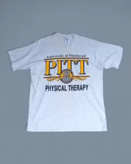 90〜00s PITTSBURGH COLLEGE PRINT T-SHIRT XL MADE IN USA