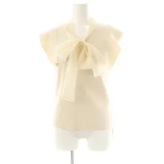 スナイデル SNIDEL シアーボウタイニットプルオーバー ノースリーブ F アイボリー /DF ■OS