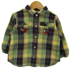 カステルバジャック 長袖シャツ ネルシャツ ブランド トップス ベビー 男の子用 90サイズ グリーン×イエロー JC de CASTELBAJAC 【中古】のサムネイル