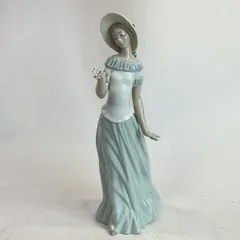 【中古】Nao磁器by Lladro、蝶のダンス( Girl Holdingバタフライ) 2001398　彫刻家: J.J.malavia 【送料無料】のサムネイル