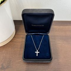 [人気商品]ティファニー TIFFANY クロスダイヤ 11P ネックレス  PT950  プラチナ レディース