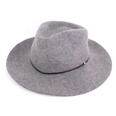 ニコアンド 中折れハット ウール フェルト つば広 ブランド 帽子 レディース グレー niko and... 【中古】