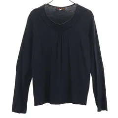 EVEX by KRIZIA エヴェックス バイ クリツィア 日本製 長袖 カットソー 46 ブラック系 トップス レディース 古着のサムネイル