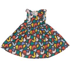 t/mini ターカーミニ K44333 幾何学柄ノースリーブワンピース ワンピース ノースリーブ 幾何学柄 子供服 キッズサイズ