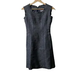 COURREGES(クレージュ) ワンピース サイズ5 XS レディース美品  - 黒 クルーネック/ノースリーブ/ミニ