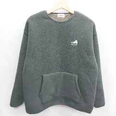 ◇ ⊇ CONVERSE コンバース ボア 長袖 トレーナー サイズL ブラック レディース E  【1502030024319】