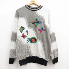XL/古着 長袖 セーター メンズ 00s クルーネック グレー 霜降り他 25feb06 中古 ニット トップス
