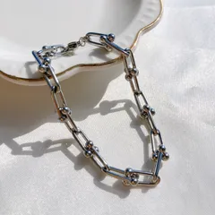 【サージカルステンレス】シルバーリンクチェーンのブレスレット 19/20cm 長さ追加可能◎お問い合わせください