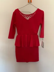 Rady キャバドレス　バックリボン　ペプラム ワンピース　新品　未使用