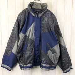 energyzoneナイロンジャケット切替デザイン花柄レトロヴィンテージ 