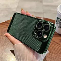 新店オープン！iphone14Pro用 ケース メッシュ 携帯ケース 放熱 保護ケース 覗き見防止ガラスフィルム 付き