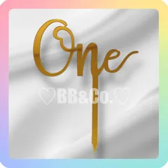 【色選択式】【ケーキトッパー】　ゴールド　シルバー　１歳　ONE　ケーキトッパー　バースデー　誕生日　飾り　記念日