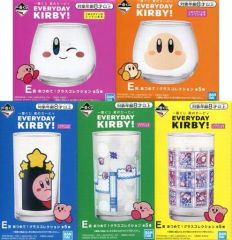 [중고] 머그컵·탕만 전 5종 세트 모아! 글래스 컬렉션 [이치반 복권 별의 커비 EVERYDAY KIRBY!] E상