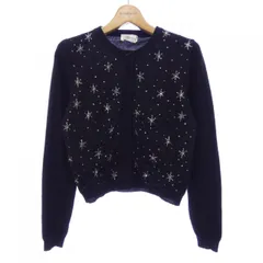 美品 Blumarine ブルマリン ネイビー リボン装飾 ニットカーディガン 美品 Blumarine ブルマリン ネイビー リボン装飾 ニットカーディガン