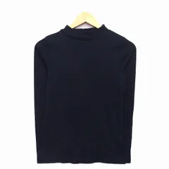 グリーンレーベルリラクシング ユナイテッドアローズ green label relaxing ニット カットソー シンプル 長袖 モックネック 綿混 ブラック 黒 /HT1のサムネイル