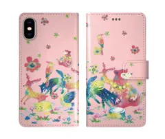 [iPhone11 Pro Max] iPhone15 ケース スカラー スマホケース 手帳型 iPhone16 ケース iPhone 16 15 14 13 SE 第3世代 第2世代 スマホカバー 全機種対応 手帳 ScoLar アニマル フラワー ピンク 