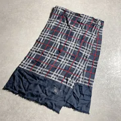 ★burberry バーバリー ノバチェック シルク100% スカーフ　ストール　筒型