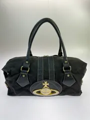 【現状渡し品】Vivienne Westwood ヴィヴィアンウエストウッド BAIKER STREET BOSTON BAG バイカー ストリート ボストンバッグ カバン 【188-251021-jt-16-min】