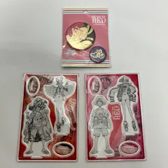 【瀬戸店】未開封　ウタ　ONE PIECE FILM RED 箔押し缶バッジセット/アクリルフィギュア2体セット ルフィ＆ウタA/B　合計3点セット【703-4157】