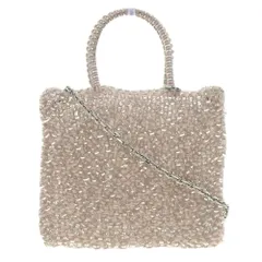 超美品 アンテプリマ ANTEPRIMA 現行商品 スタンダード ミニアトゥーラ ワイヤー 2way クロスボディ ハンドバッグ ピンクシルバー レディ ほぼ未使用