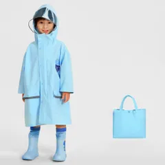 ☆ ブルー ☆ Mサイズ ☆ レインコート キッズ ランドセル対応 pmyrain004 レインコート キッズ ランドセル対応 ポンチョ 男の子 女の子 おしゃれ カッパ 合羽 かわいい 幼稚園 保育園 小学生 小学校 通園 通学 ジュニア