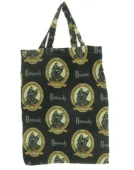 ハロッズ Harrods トートバック 犬柄 シュナウザー 総柄 布製 ブラック 黒 鞄 かばんのサムネイル