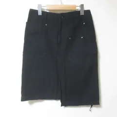 s778　zucca　ズッカ　ブラック　スカート　M　コットンのサムネイル