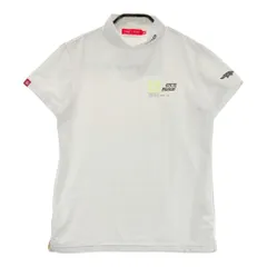 サイズ：M ROUGH&SWELL ラフアンドスウェル 2022年モデル ハイネック 半袖Tシャツ  ホワイト系 [240101347205]# ゴルフウェア レディース ストスト