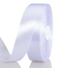 サテンリボン 白 幅20 mm 縦長100ヤード 約91メートル 大容量 ギフトラッピング用リボン ちょう結び 包装 贈り物 プレゼント用リボン 長い お徳用 花材 花束 装飾 クラフト DIY 手芸用アクセサリー ホワイト