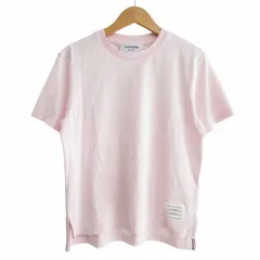 トムブラウン THOM BROWNE 24SS ジャージーリラックスサイドスリット Tシャツ トリコロールテープ カットソー ピンク サイズ42 FJS036A 05398 IBO68のサムネイル
