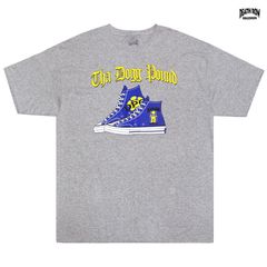 DEATH ROW RECORDS × THA DOGG POUND DPG SHOE Tシャツ【GRAY】(デスロウレコード DPG ザドッグパウンド アパレル SNOOP DOGG スヌープドッグ DAZ KURUPT ロゴ 半袖 ショートスリーブ)