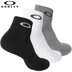 オークリーアンクルソックス 3足組メンズ ゴルフアクセサリー「OAKLEY 3P SOCK 93238」2025年春夏モデル日本正規品