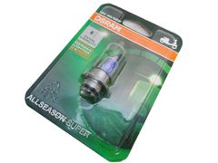 OSRAM ALLSEASON SUPER オスラム バイク用ヘットライトイエローバルブ イエローカラー 12V35/35W 口金T-19 PH7 輝度30％UP クリプトン球