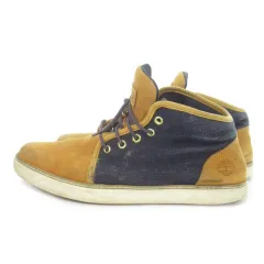 ティンバーランド Timberland HUDSTON CHUKKA チャッカブーツ レースアップ スエード デニム 26.5cm 茶 ブラウン /MN15 ■GY18