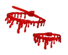 新品 [J's Toy] ハロウィン ホラー 血液 チョーカー ＆ ブレスレット ゾンビ 仮装 アクセサリー 血 血のり